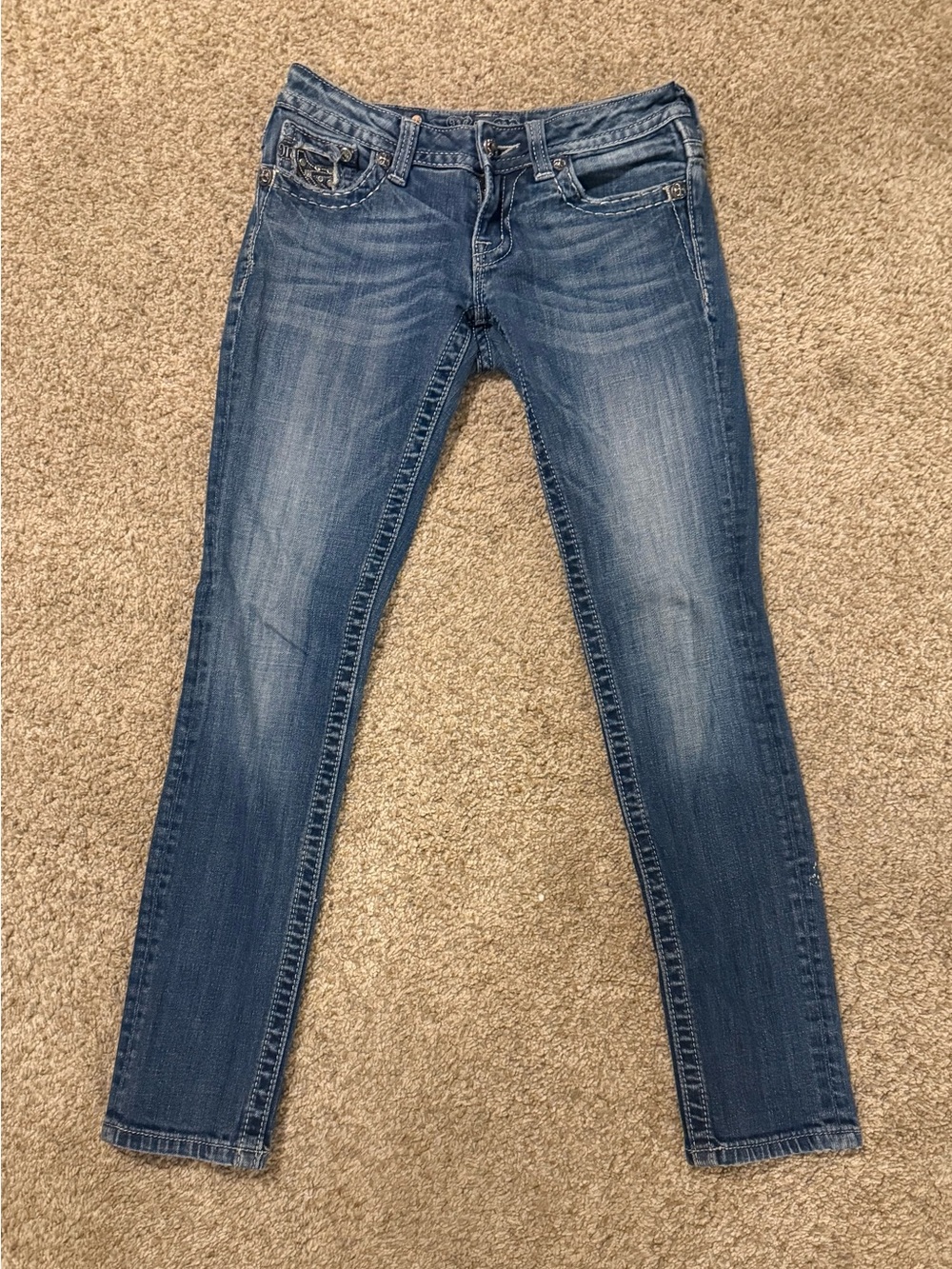 Miss Me Women's Distressed Skinny Jeans 27